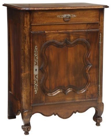 Appraisal: French Provincial Louis XV style walnut confiturier cabinet th c