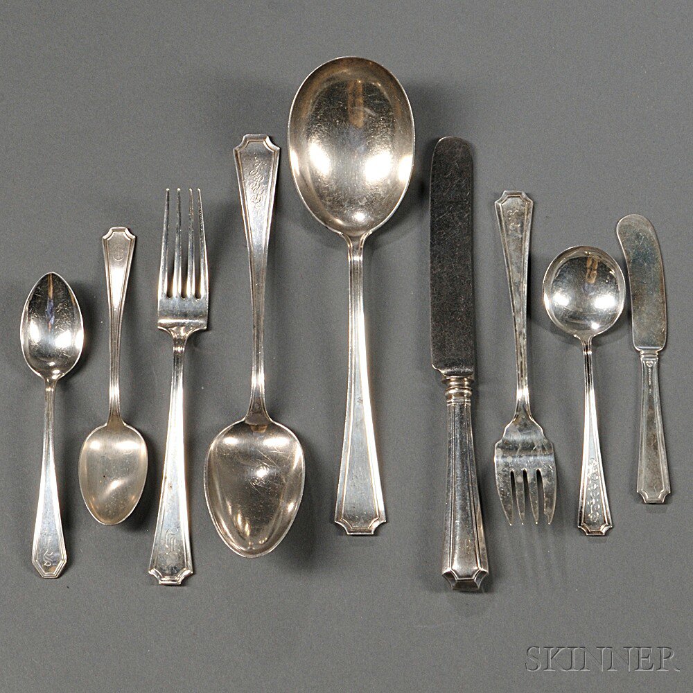 Appraisal: Durgin Fairfax Pattern Sterling Silver Flatware Service New York th