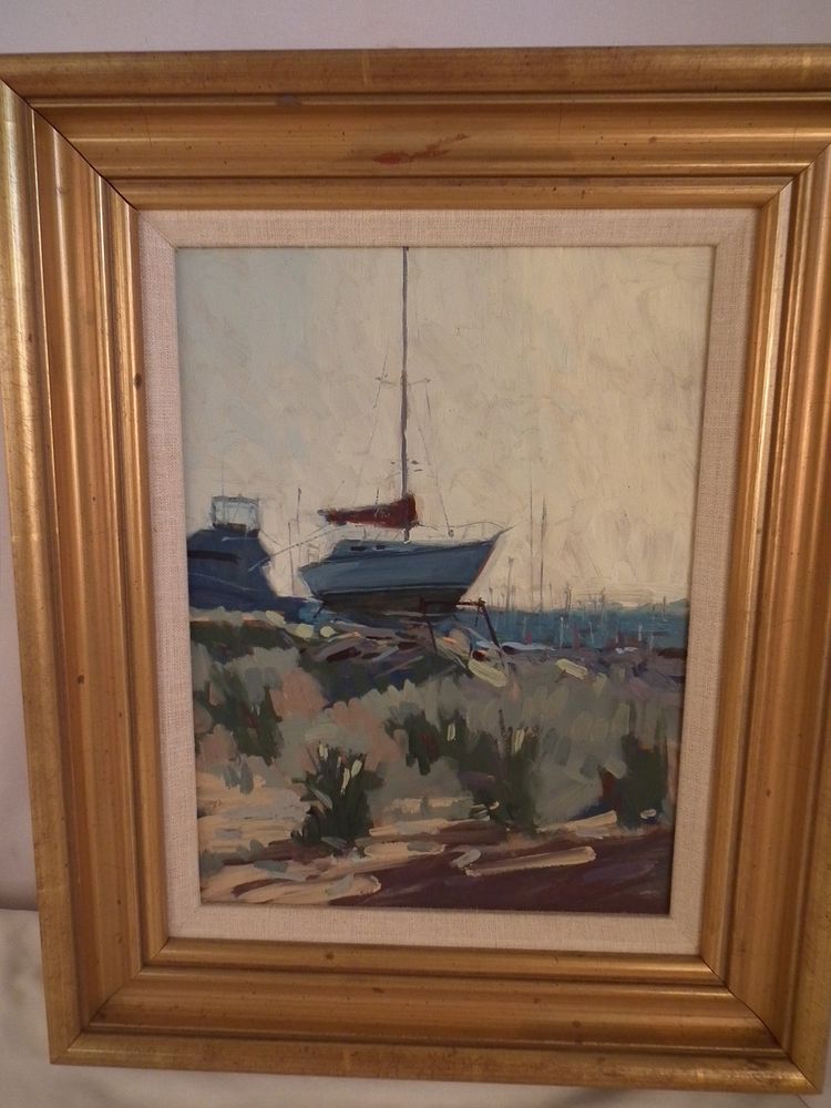 Appraisal: P LURRIE NANTUCKET PAINTING Impressionist oil on board of Nantucket