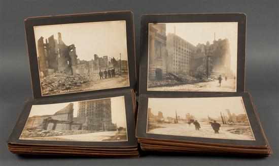 Appraisal: Photographs Collection of thirty-one vintage prints depicting the Baltimore Fire