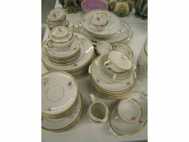 Appraisal: Pc Rosenthal Orchid Dinner Service for with extras servers