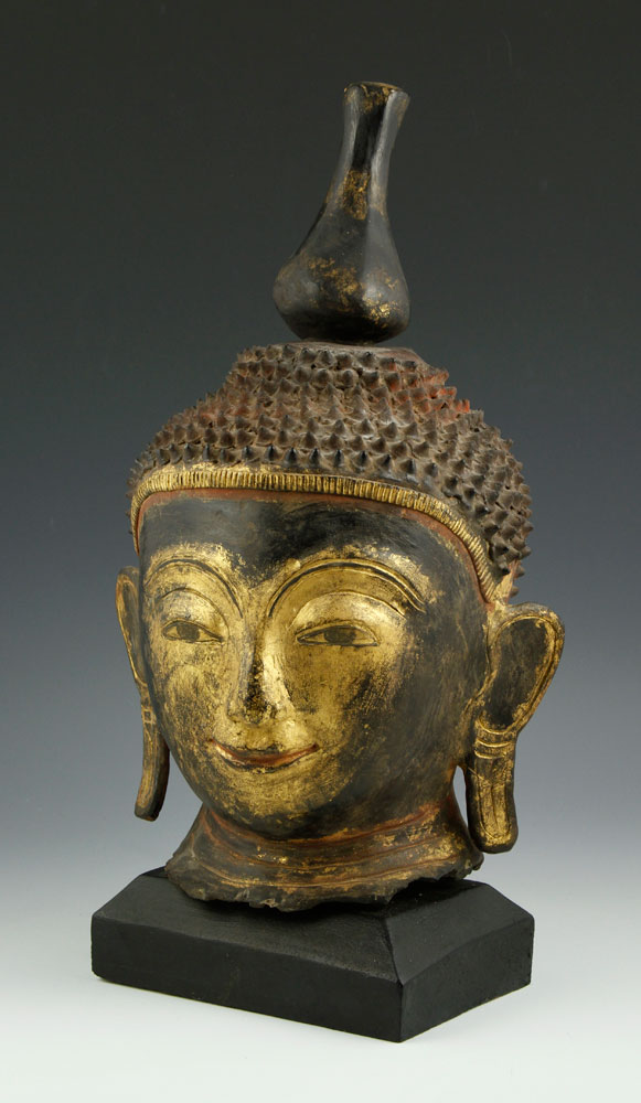 Appraisal: - th th C Thai Buddha Head th or th