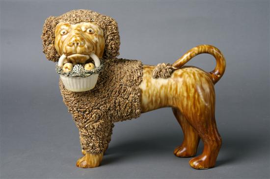 Appraisal: A Bennington Pottery Poodle Height x width inches