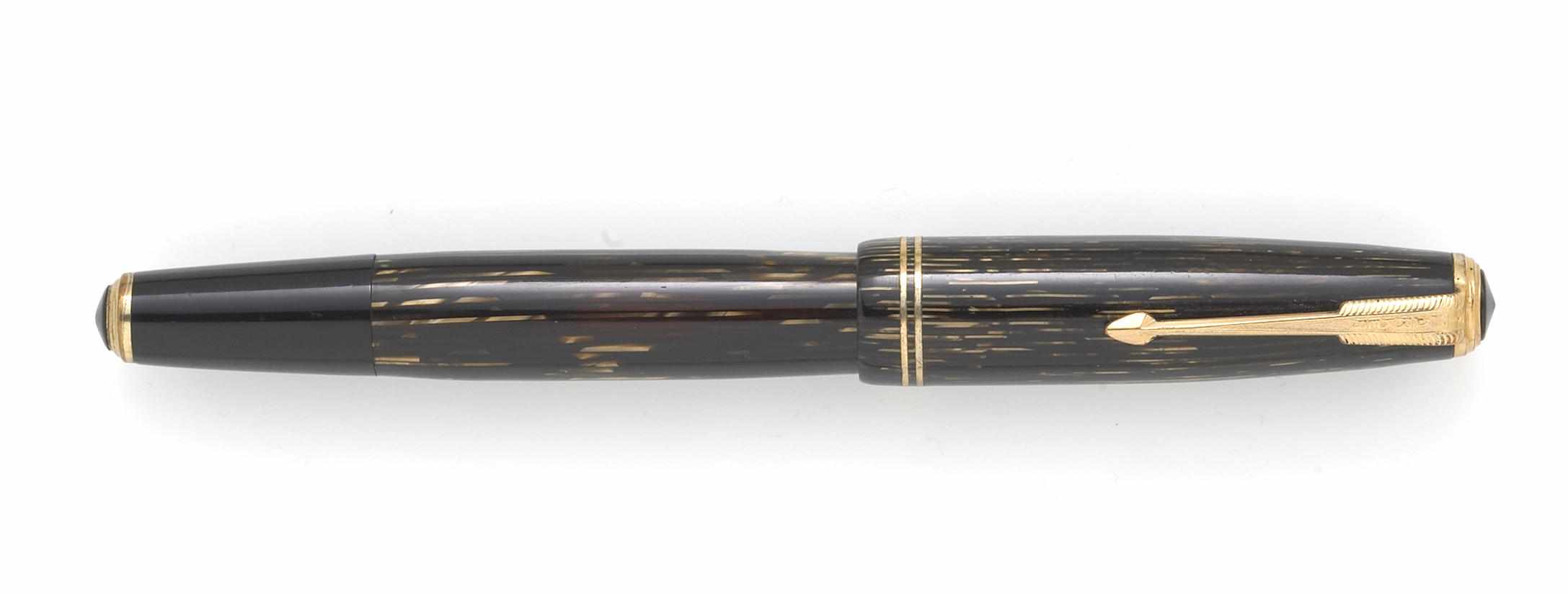 Appraisal: PARKER Vacumatic Shadow Wave Fountain Pen brown Shadow Wave In