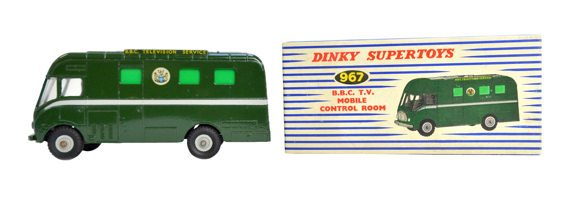 Appraisal: A Dinky Supertoys BBC TV mobile control room boxed Illustrated