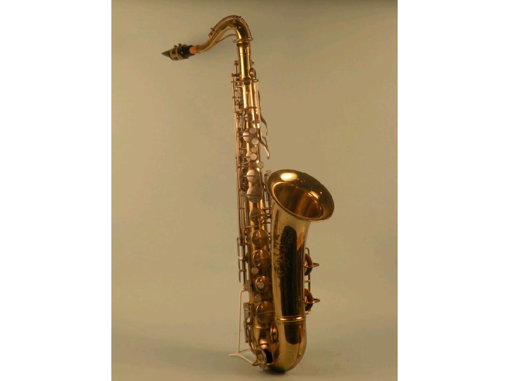 Appraisal: A brass saxophone by Conn of The United States with