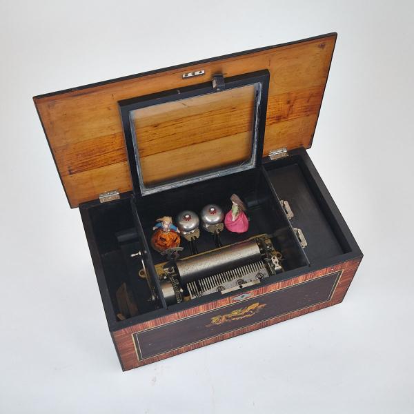 Appraisal: Swiss Automaton Music Box c the inch barrel playing Asian