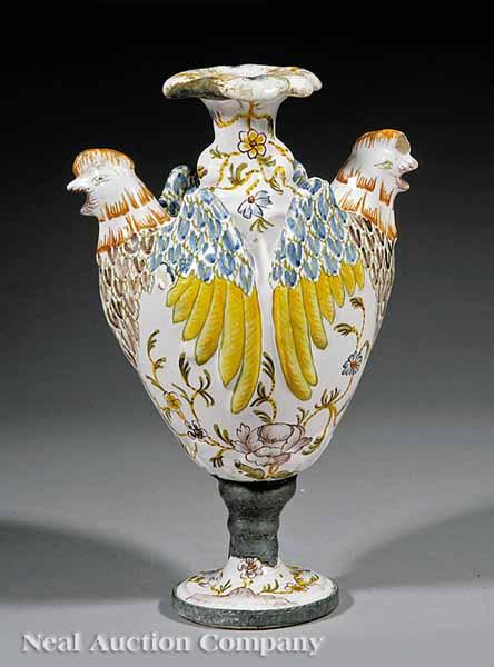 Appraisal: A Good Italian Majolica Vase th c marked Milano baluster