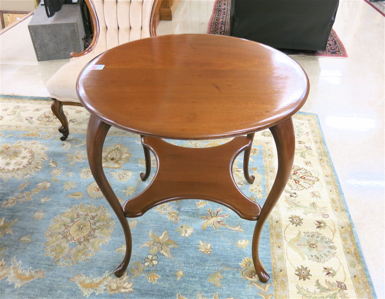 Appraisal: LATE VICTORIAN MAHOGANY LAMP TABLE American c having a round