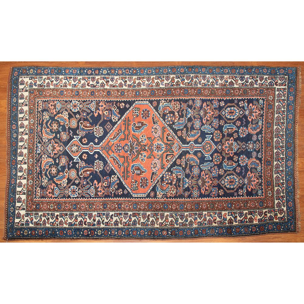 Appraisal: Semi-Antique Bidjar Rug Persia x Second quarter- th century hand-knotted