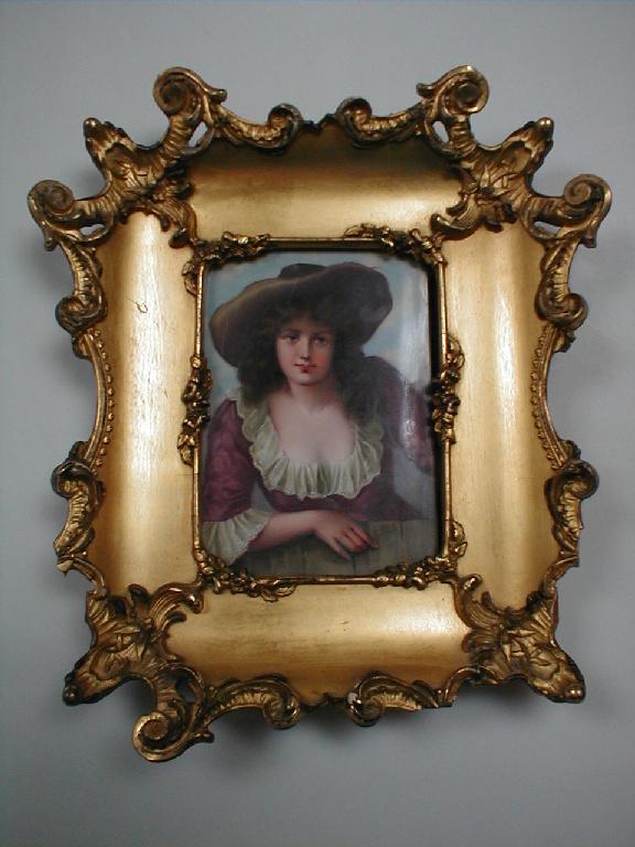 Appraisal: E Dietrich Guten Morgan portrait plaque of a young lady