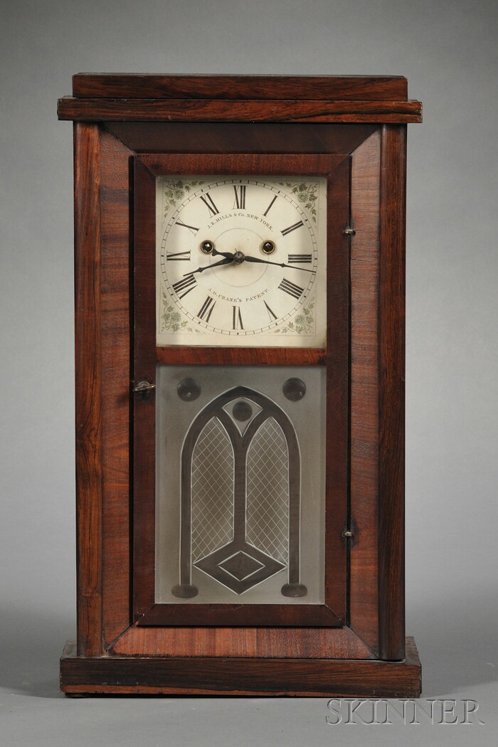 Appraisal: Crane's Patent Eight-Day Torsion Pendulum Clock J R Mills Company