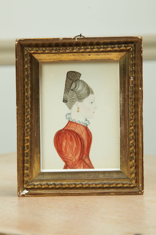 Appraisal: MINIATURE PORTRAIT OF A LADY ATTRIBUTED TO JOSEPH H DAVIS