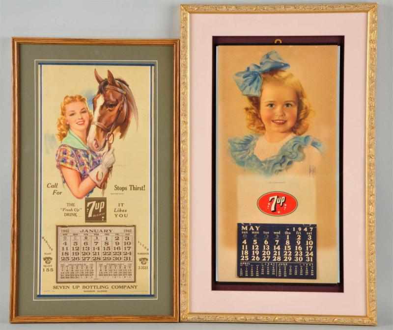 Appraisal: Lot of up Calendars Description Both are nicely matted and