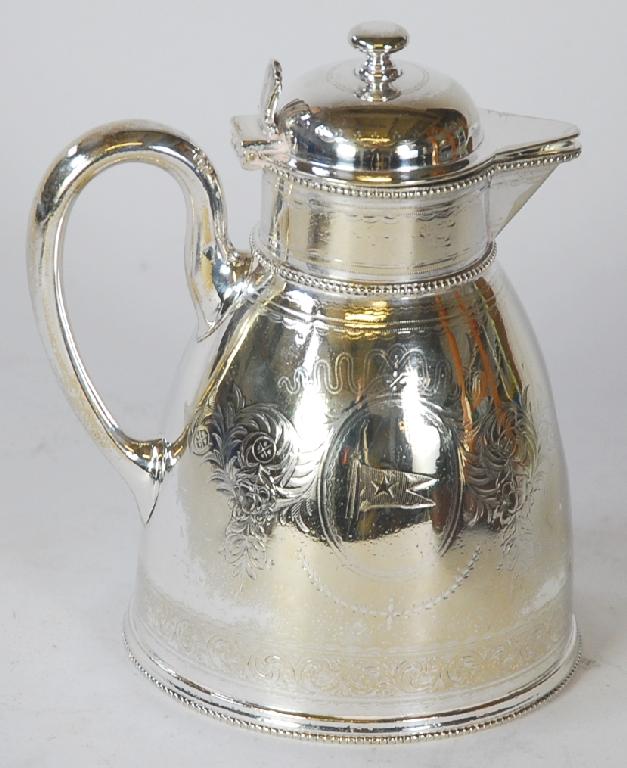 Appraisal: EARLY 's E P N S HOT MILK JUG with