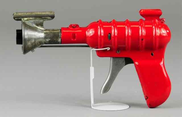 Appraisal: WYANDOTTE SPACE GUN Pressed steel painted in red overall scope