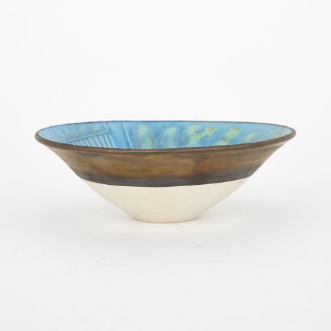 Appraisal: Jane Wilson BOWL porcelain incised signautre