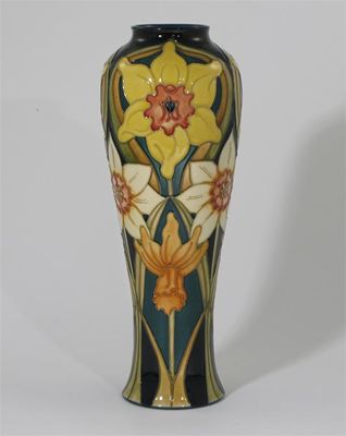 Appraisal: Daffodil' a Moorcroft Pottery limited edition vase painted in colours