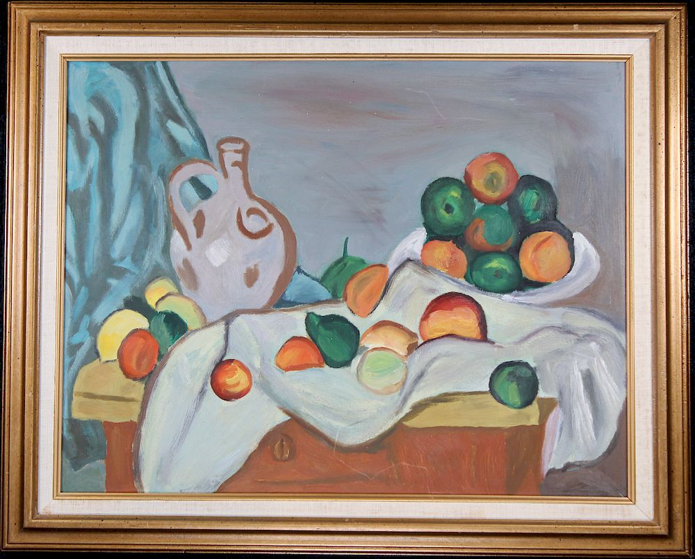 Appraisal: Mid-Century Still Life Painting Mid-Century Still Life Painting of an