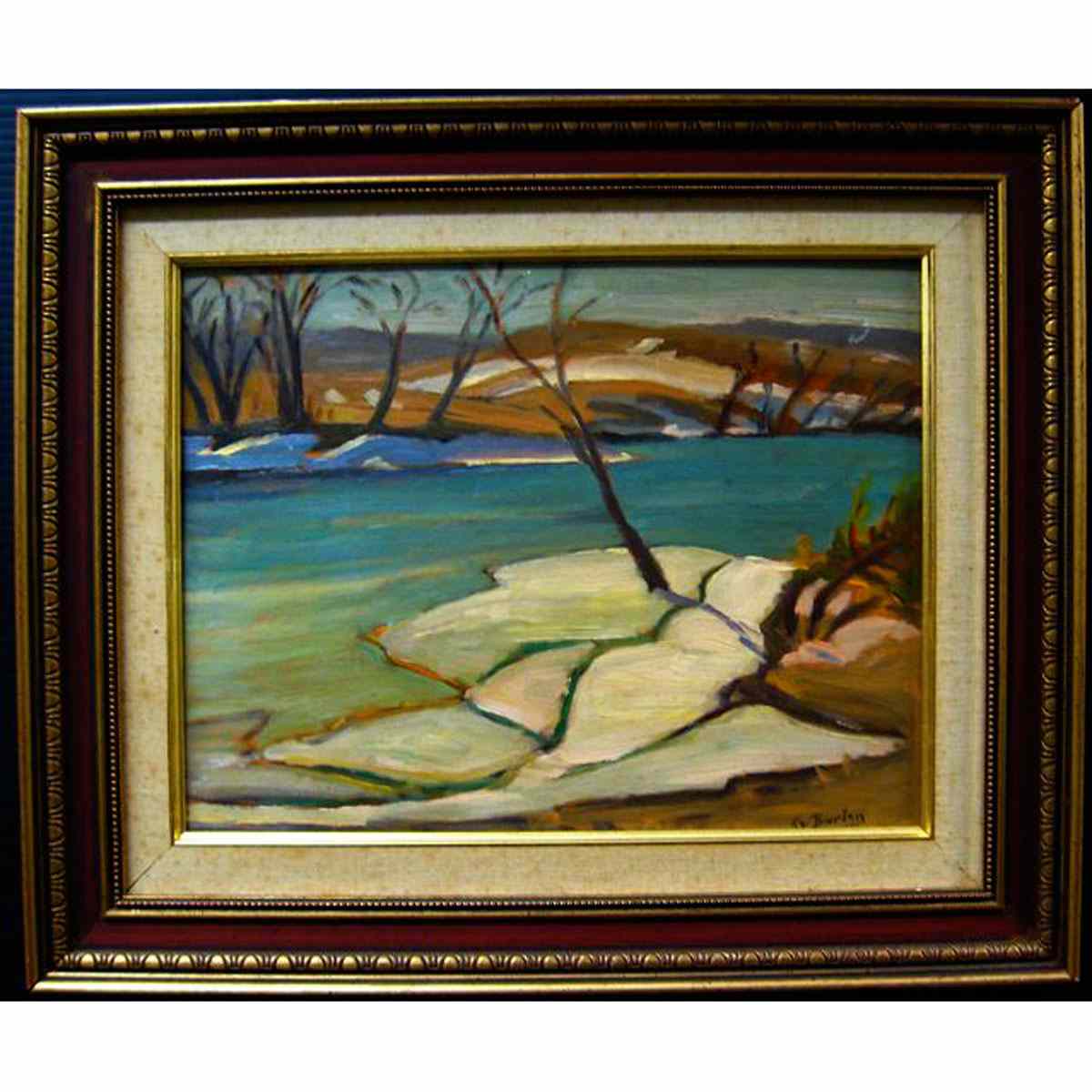 Appraisal: RALPH WALLACE BURTON CANADIAN - ICE ALONG THE GATINEAU NEAR