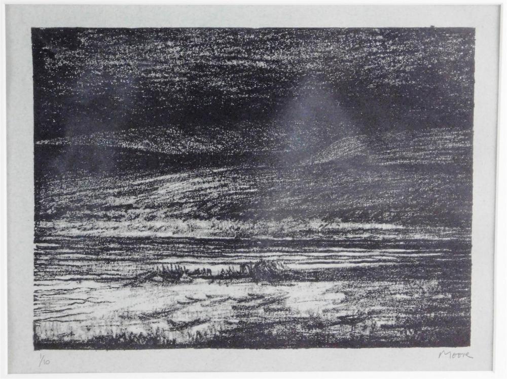 Appraisal: Henry Moore British - Landscape C lithograph Cramer ed Cramer