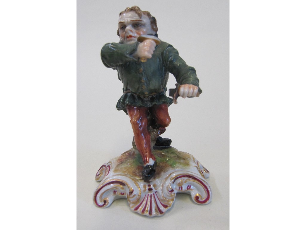 Appraisal: Derby figure of Quasimodo and a pearlware toby jug