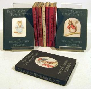 Appraisal: V Beatrix Potter ANTIQUE CHILDREN'S BOOKS Illustrated Sallie Mandy Puss