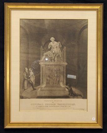 Appraisal: Print Canova's Statue of General George Washington Provenance from the