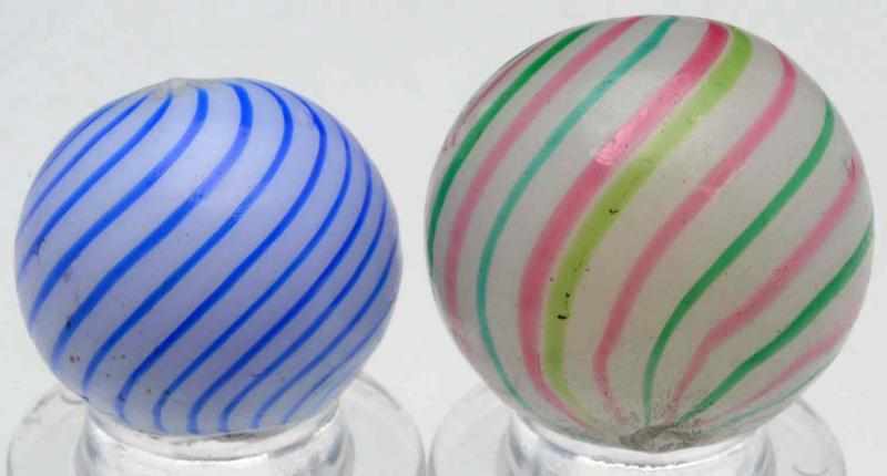 Appraisal: Lot of Clambroth Marbles The smallest marble has a white