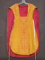 Appraisal: Ceremonial Priest's Vestment ca th Century Ceremonial priest's vestment features