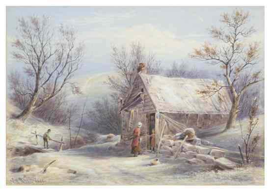 Appraisal: William Rickarby Miller American - An Ulster County Shanty in