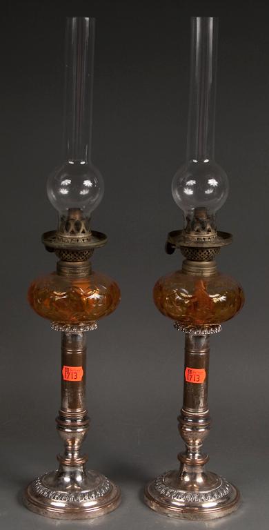 Appraisal: Pair of Sheffield silver-plated candlesticks second quarter- th century and