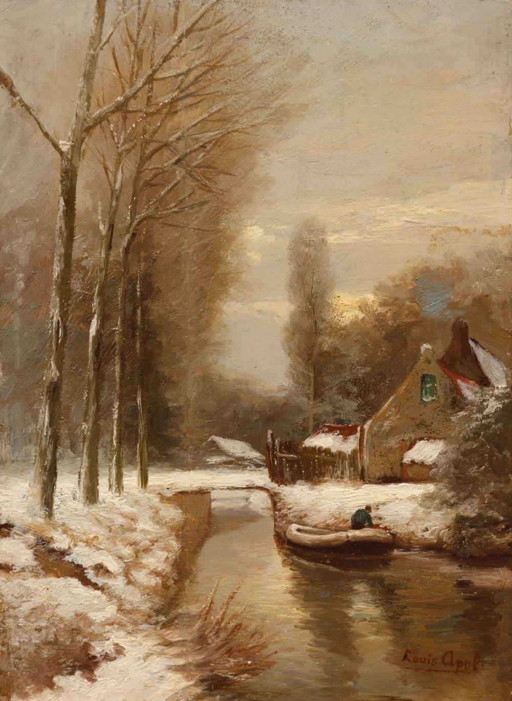 Appraisal: Attributed to Louis Franciscus Hendrik Apol Dutch - Winter Landscape