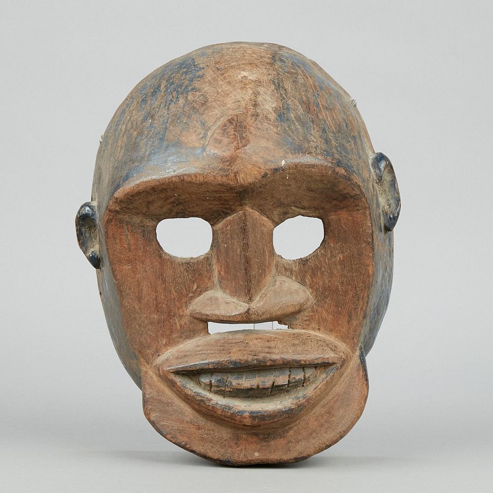 Appraisal: West African Wood Mask Nigeria West African carved wood mask