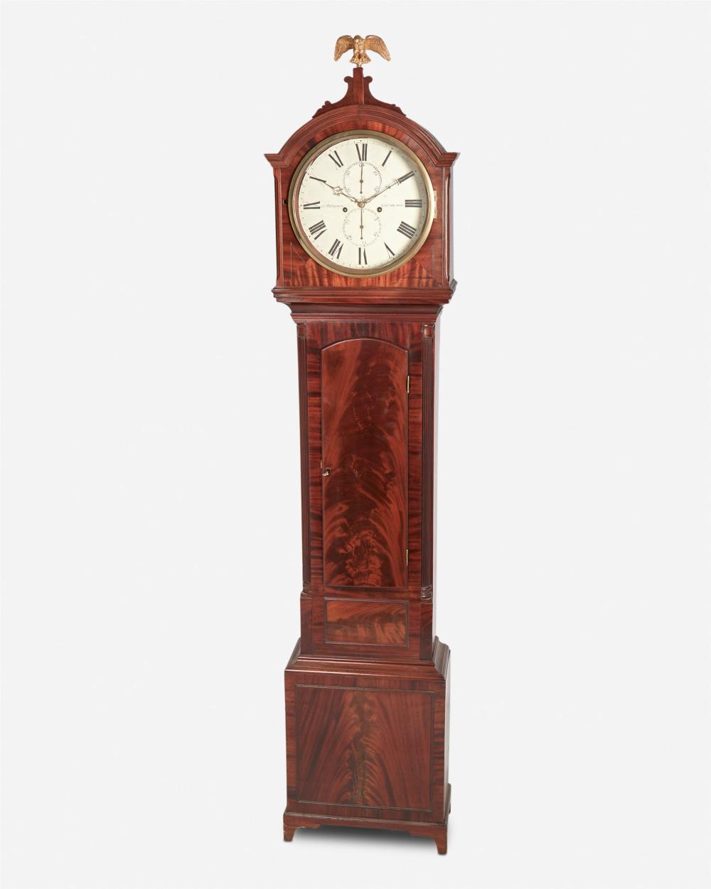 Appraisal: A Scottish mahogany longcase clock Second-quarter th Century Signed J