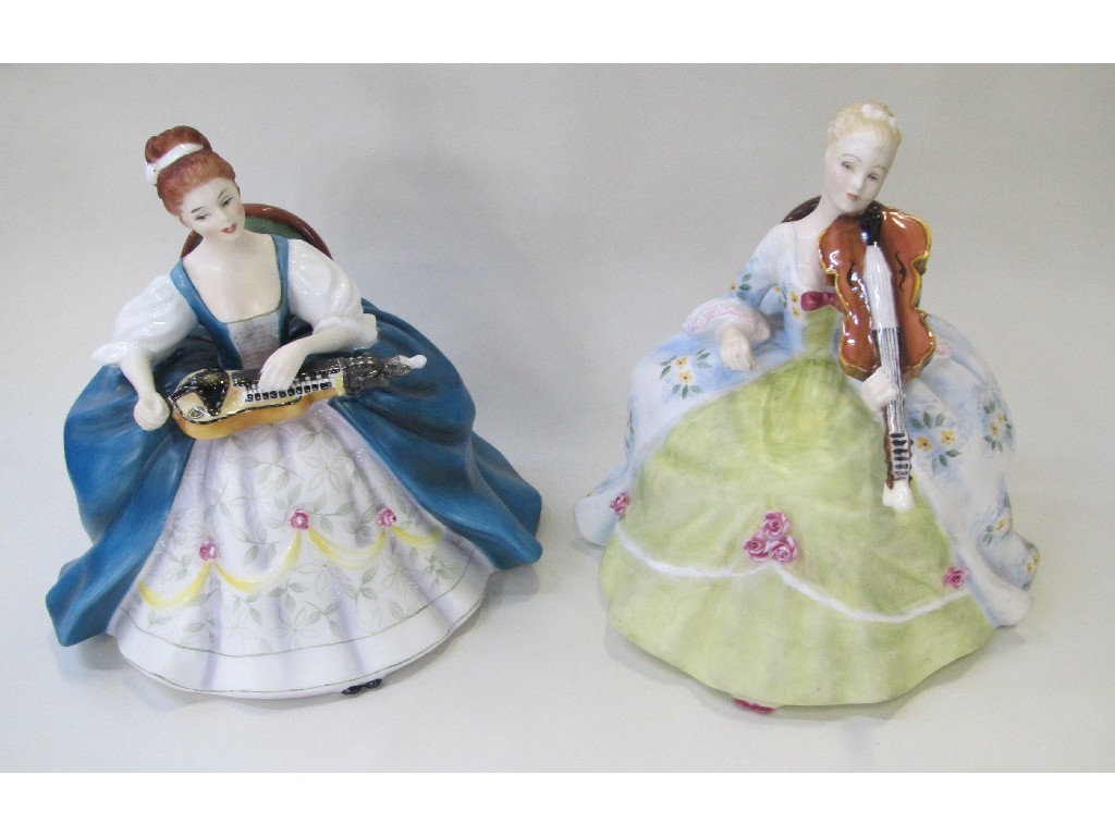 Appraisal: Two Royal Doulton figures including Hurdy Gurdy HN edition no