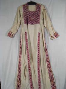 Appraisal: An early th century hand embroidered dress probably Palestinian together