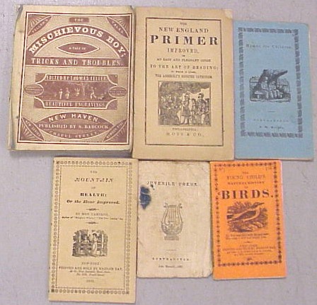 Appraisal: Six children's chap books The New England Primer Philadelphia ca