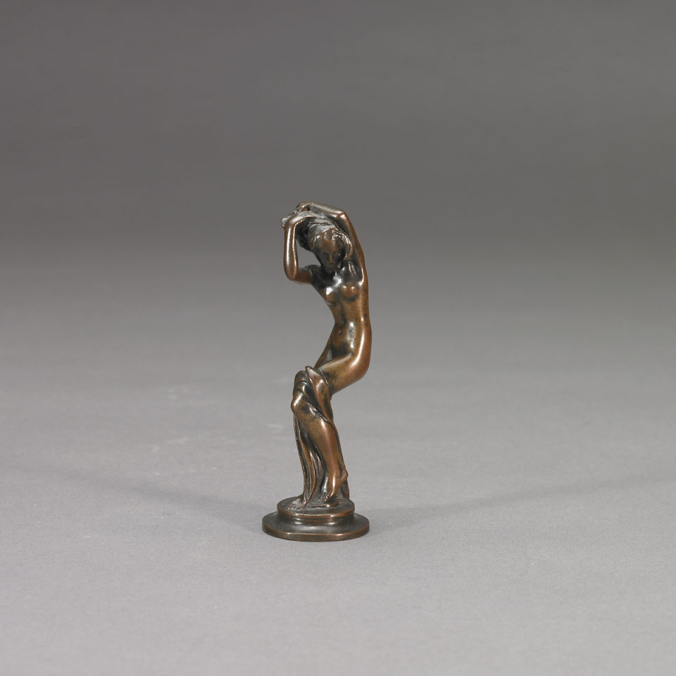 Appraisal: SMALL CLASSICAL NUDE Robert Ingersoll Aitken American - patinated bronze