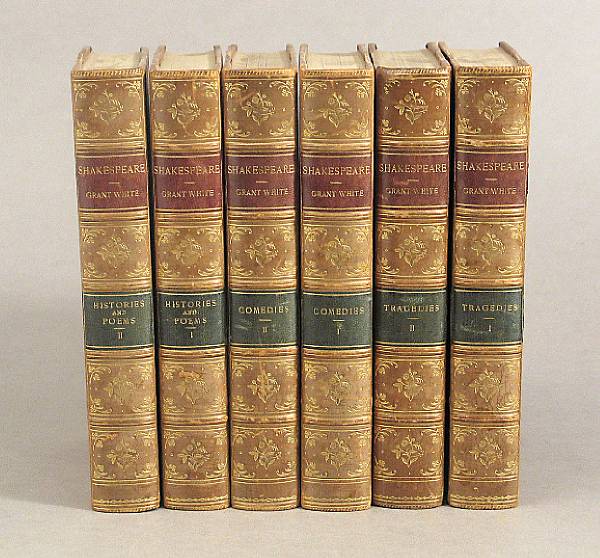 Appraisal: BINDINGS Shakespeare William Mr William Shakespeare's Comedies Histories Tragedies and