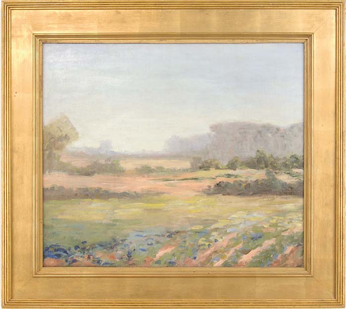 Appraisal: UNSIGNED First half of the th Century IMPRESSIONISTIC LANDSCAPE Oil