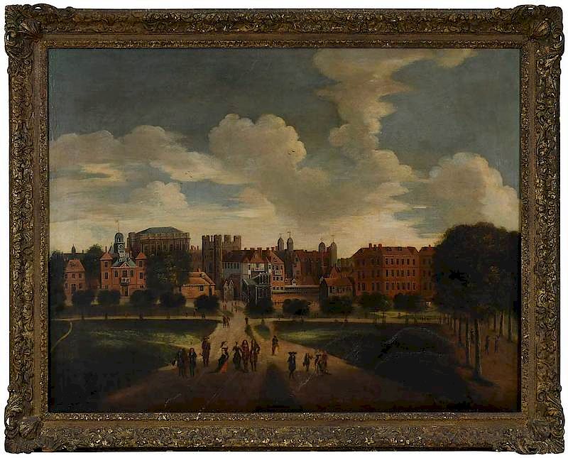 Appraisal: Follower of Thomas Wyck or Wijck Flemish View of Whitehall