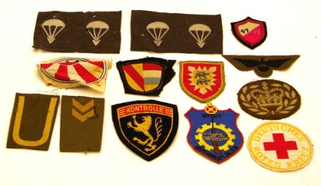 Appraisal: Lot of US German British and other countries cloth insignia