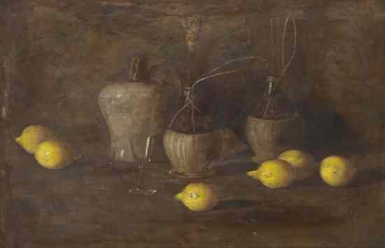 Appraisal: Serena C Lane American th century Still Life with Lemons