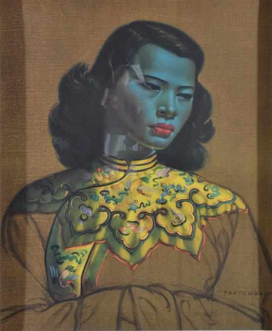 Appraisal: VLADIMIR TRETCHIKOFF SOUTH AFRICAN - Chinese Girl poster print x