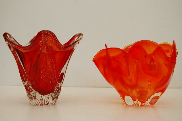 Appraisal: TWO MURANO GLASS BOWLS ONE A F