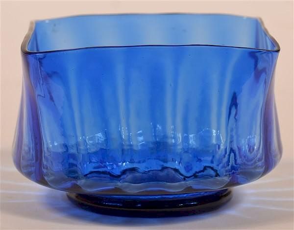 Appraisal: Blown Cobalt Blue Glass Finger Bowl Blown Cobalt Blue Glass