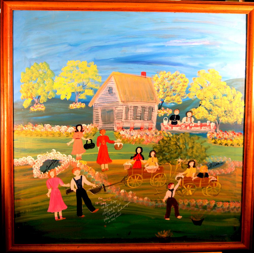 Appraisal: Outsider Art Annie Wellborn Big Homecoming Day Wellborn Annie Geraldine