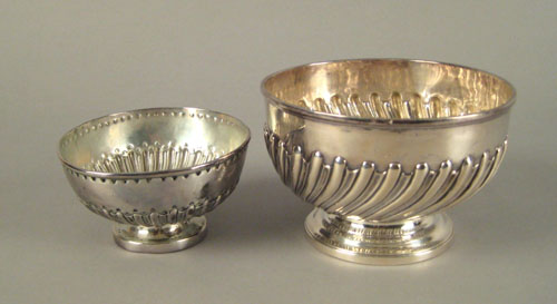 Appraisal: English silver footed bowl ca - bearing the touch BM