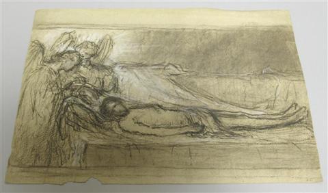 Appraisal: TH CENTURY A GROUP OF THREE RELIGIOUS DRAWINGS - CHRIST